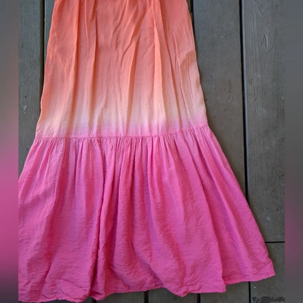 Young Fabulous & Broke Coral to Pink Ombre Maxi Dress - Picture 6 of 8